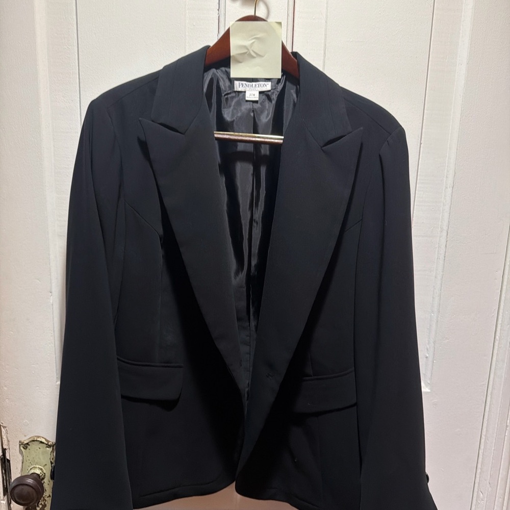 Pendleton Plus Black Blazer – Size 20W – Classic … - image 1